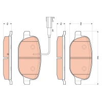 Brake pads for disc brakes