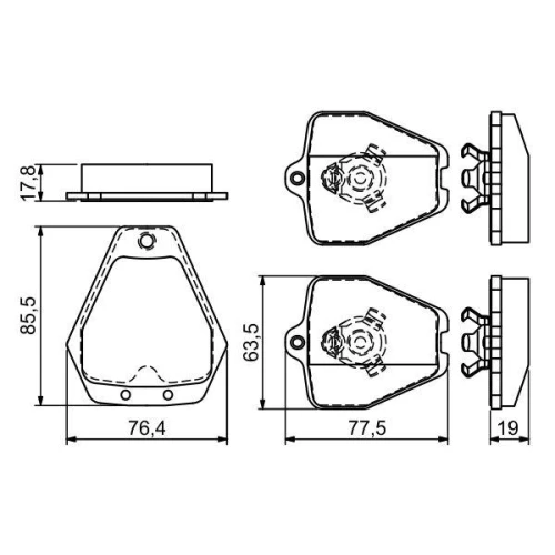 BRAKE PADS FOR DISC BRAKES - 0