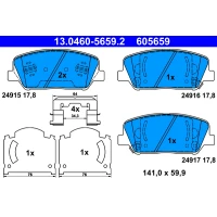 Brake pads for disc brakes