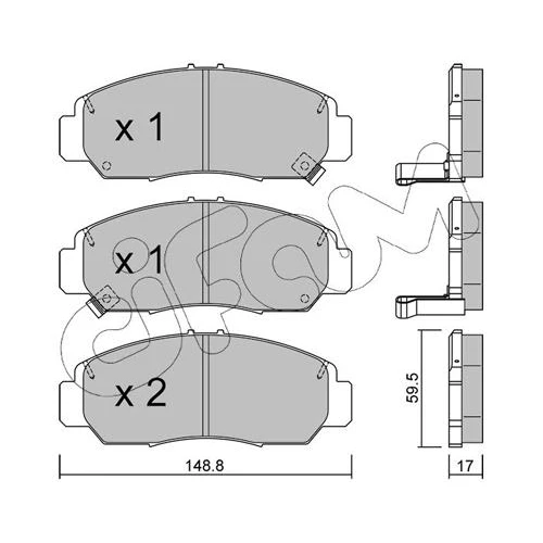 BRAKE PADS FOR DISC BRAKES - 0