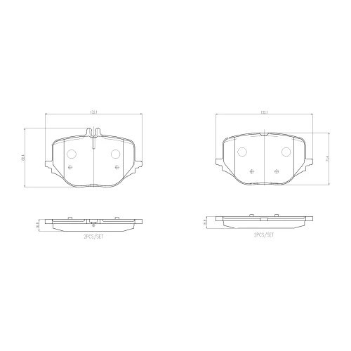 BRAKE PADS FOR DISC BRAKES - 0