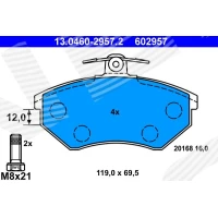 Brake pads for disc brakes