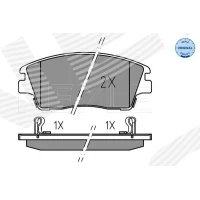 Brake pads for disc brakes