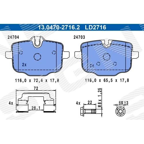 BRAKE PADS FOR DISC BRAKES - 0