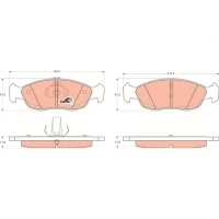 Brake pads for disc brakes