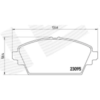 Brake pads for disc brakes