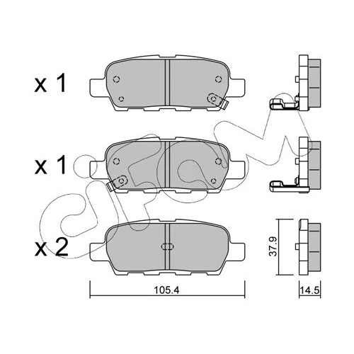 BRAKE PADS FOR DISC BRAKES - 0