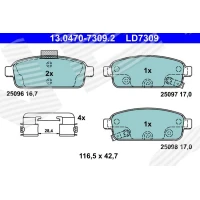 Brake pads for disc brakes