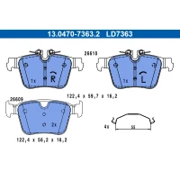 Brake pads for disc brakes