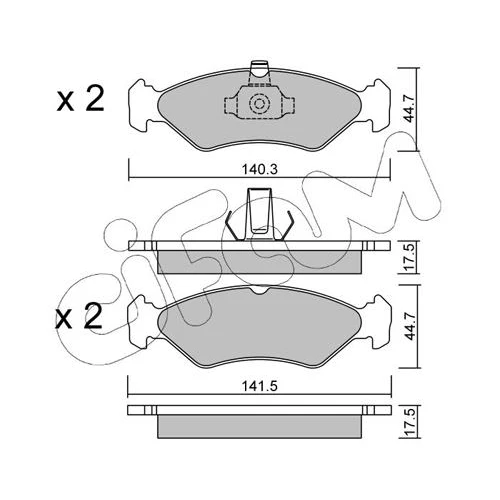 BRAKE PADS FOR DISC BRAKES - 0