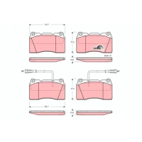 Brake pads for disc brakes