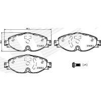 Brake pads for disc brakes