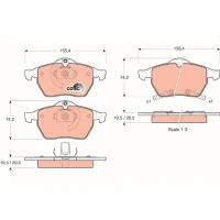 Brake pads for disc brakes