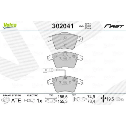 BRAKE PADS FOR DISC BRAKES - 0