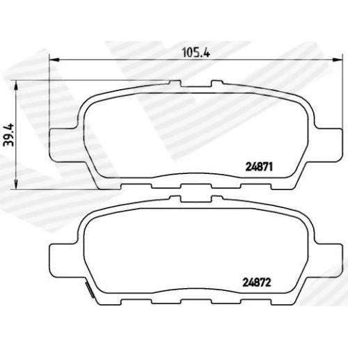 BRAKE PADS FOR DISC BRAKES - 0