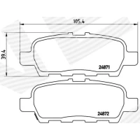 Brake pads for disc brakes