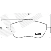 Brake pads for disc brakes