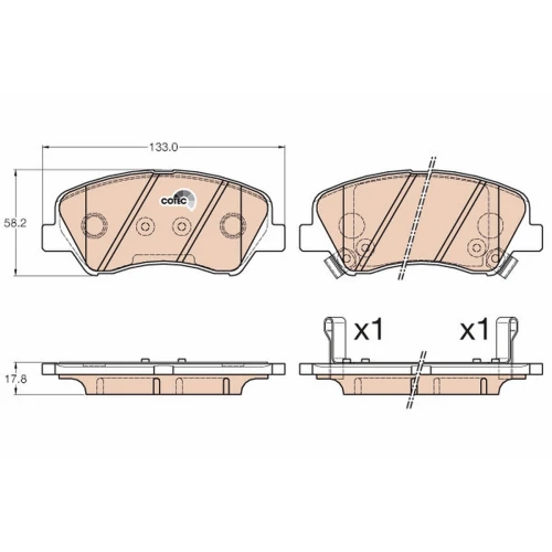 BRAKE PADS FOR DISC BRAKES - 0