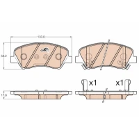 Brake pads for disc brakes