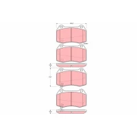 Brake pads for disc brakes