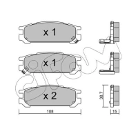 Brake pads for disc brakes