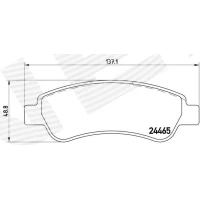 Brake pads for disc brakes