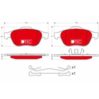 Brake pads for disc brakes