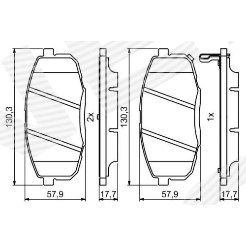 BRAKE PADS FOR DISC BRAKES - 6