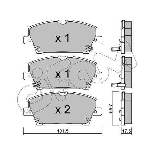 BRAKE PADS FOR DISC BRAKES - 0