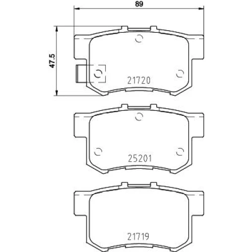 BRAKE PADS FOR DISC BRAKES - 0