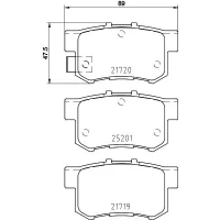 Brake pads for disc brakes