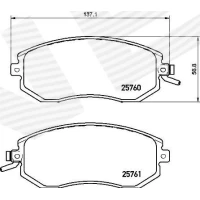 Brake pads for disc brakes