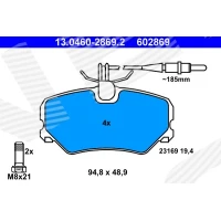 Brake pads for disc brakes