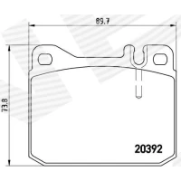 Brake pads for disc brakes