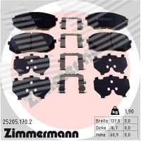 Brake pads for disc brakes