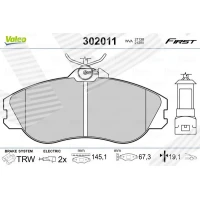 Brake pads for disc brakes