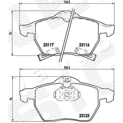 BRAKE PADS FOR DISC BRAKES - 1