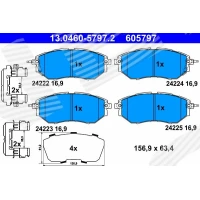 Brake pads for disc brakes