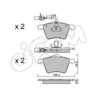 Brake pads for disc brakes