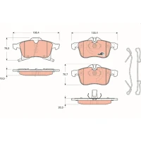 Brake pads for disc brakes