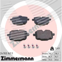 Brake pads for disc brakes