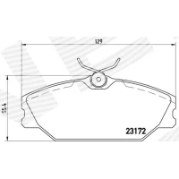 Brake pads for disc brakes