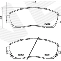 Brake pads for disc brakes