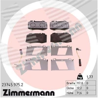 Brake pads for disc brakes