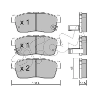 Brake pads for disc brakes