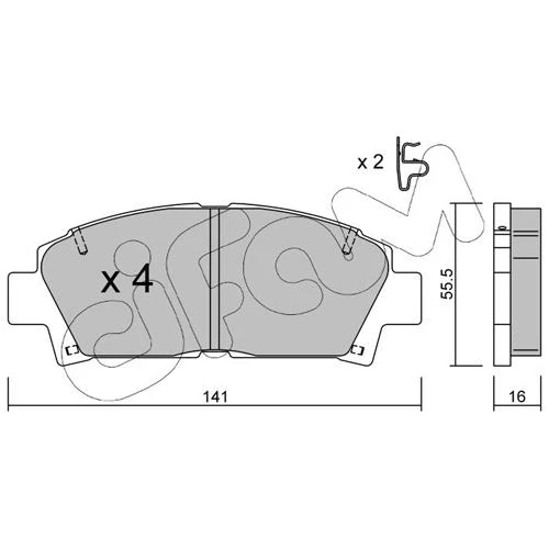 BRAKE PADS FOR DISC BRAKES - 0