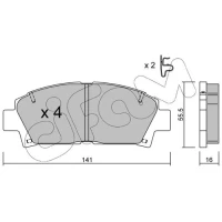 Brake pads for disc brakes