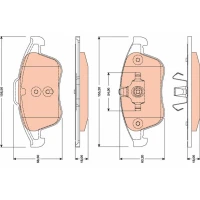 Brake pads for disc brakes