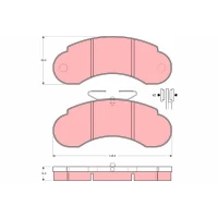 Brake pads for disc brakes