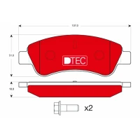 Brake pads for disc brakes